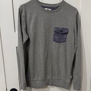 Cotton On Gray and Blue Sweatshirt